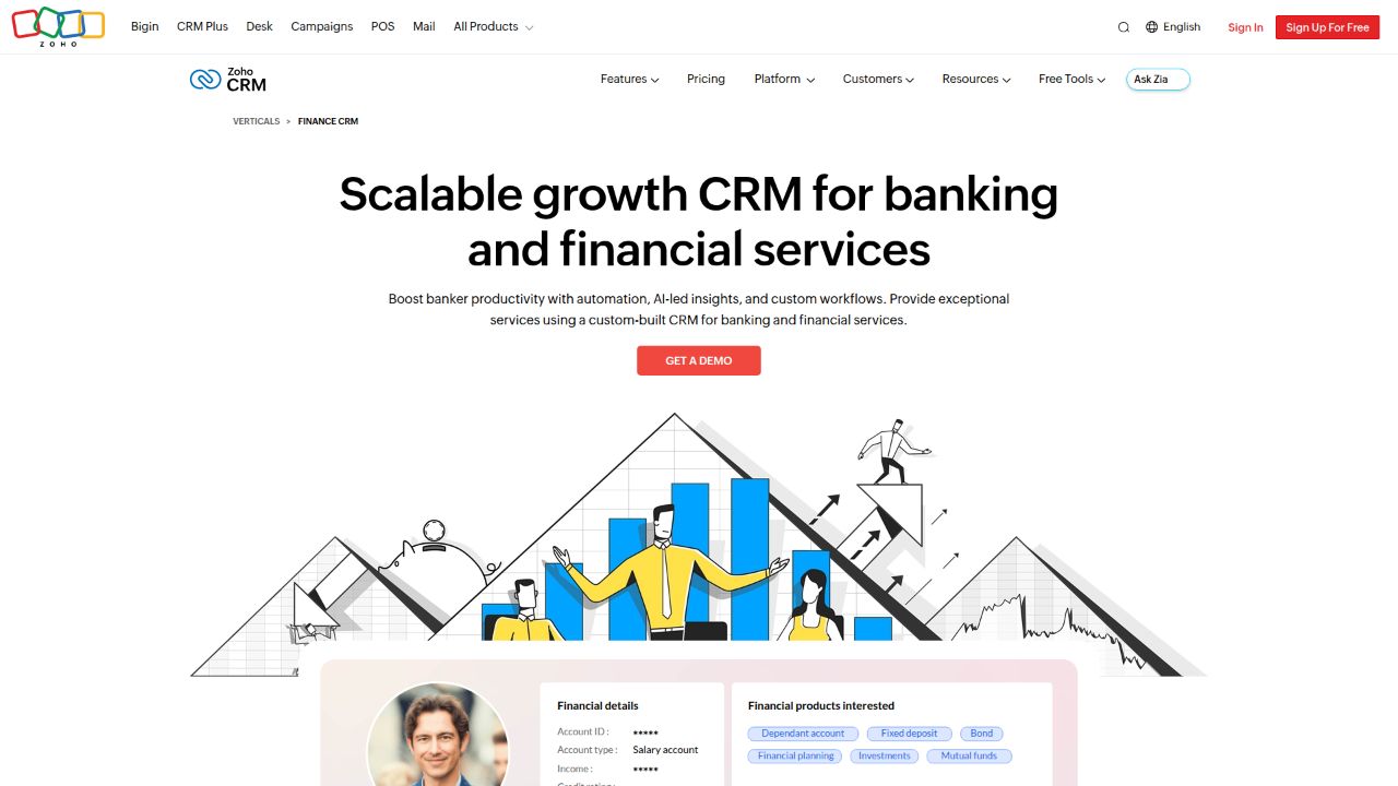 Zoho CRM for Financial Services