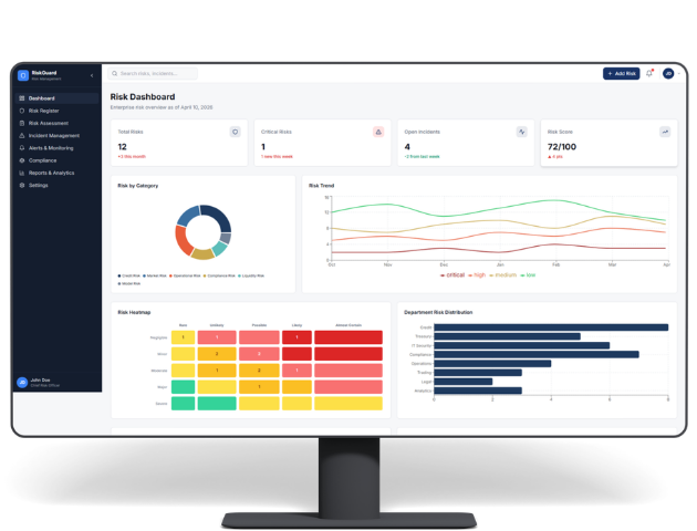 Financial Risk Management Software Case Study Screenshot 1