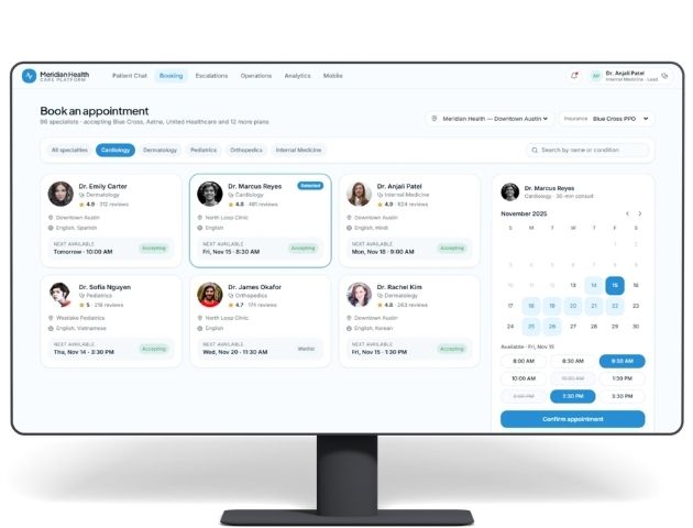 Healthcare Clinic AI Support Agent Case Study Screenshot 2