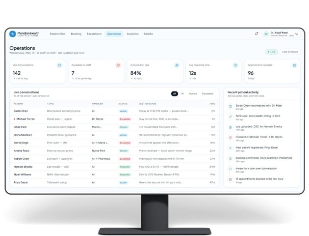 Healthcare Clinic AI Support Agent Case Study Screenshot 4